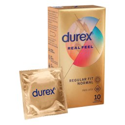 Durex Real Feel - prezervative fără latex - 10 bucăți