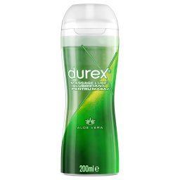 Durex ulei de masaj 2în1 - Aloe Vera (200 ml)