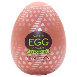 TENGA Egg Combo Stronger - masturbator tip ou - textură intensă - 1 buc