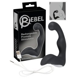 Rebel - vibrator prostată reîncărcabil - negru