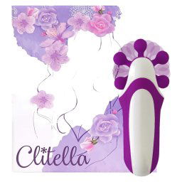 FEELZTOYS Clitella - vibrator oral rotativ și reîncărcabil (mov)