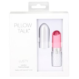 Pillow Talk Lusty - vibrator tip limbă cu acumulator - roz