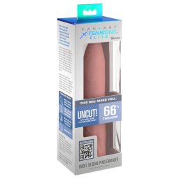 X-TENSION Elite - prelungitor penis deschis ajustabil - culoare naturală