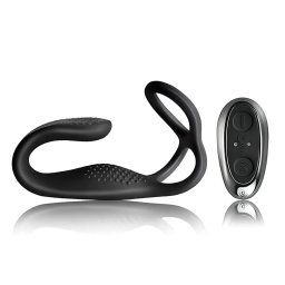 Rocks-Off - vibrator anal cu inel, control radio (negru)