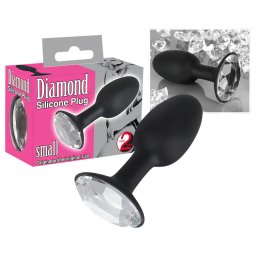 You2Toys - butt plug anal mic - silicon cu diamant