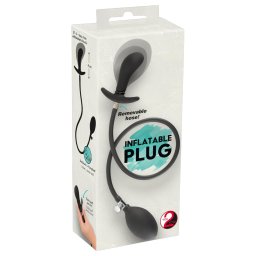 You2Toys - dop anal extensibil, pompatibil (negru)