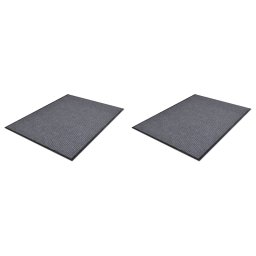 Covorase de usa din PVC, 2 buc., gri, 90x60 cm GartenMobel Dekor