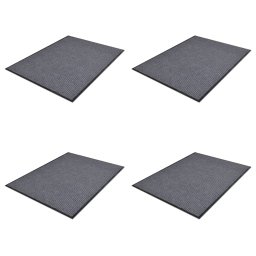 Covorase de usa din PVC 4 buc. gri, 90x60 cm GartenMobel Dekor