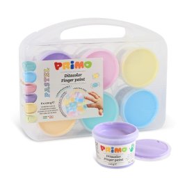 Tempera pastel Morocolor Primo, pentru pictat cu degetele, 6 culori, 100 ml