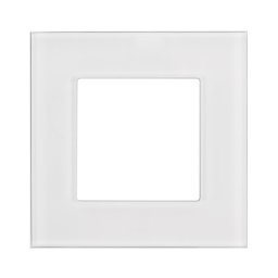 Cadru din sticlă Maclean, simplu, alb, 86x86mm, MCE730W