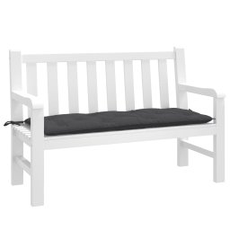 Perna banca de gradina, melanj antracit, 120x50x7 cm, textil GartenMobel Dekor