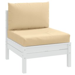 Perne de paleti, 2 buc., melanj bej, material textil GartenMobel Dekor