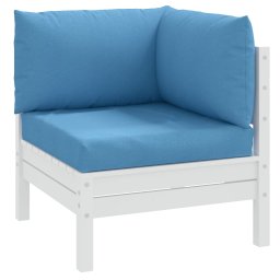 Perne de paleti, 3 buc., melanj albastru regal, material textil GartenMobel Dekor