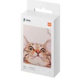Hartie foto Xiaomi pentru imprimanta foto portabila Xiaomi Portable Photo Printer, 20 de bucati, Alb