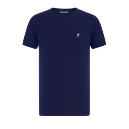 Jacey Quinn Tricou albastru închis / alb