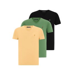 Jacey Quinn Tricou galben / verde / negru