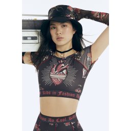 Crop-top damă Trendyol Detailed