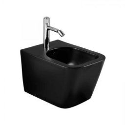 Bideu suspendat Fluminia Tornado, negru mat