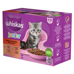 Whiskas Junior Mese Clasice în Sos 12 x 85 g