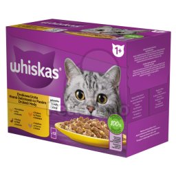 Whiskas Hrană Umedă pentru Pisici cu pasăre în Aspic 12 x 85 g