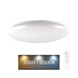 Plafonieră LED dimabilă PIRIUS LED/48W/230V 3000-6000K IP44 + telecomandă