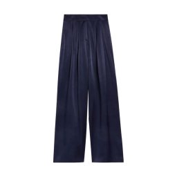 TED BAKER Pantaloni Teerut Satin Tailored Wide Flood Length 275541 navy