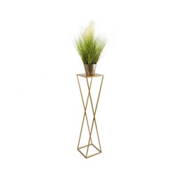 Suport pentru flori 100x24 cm, culoare aurie