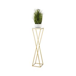 Suport de flori LOFT 100x24 cm auriu/negru