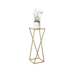 Suport pentru flori 70x24 cm, culoare aurie