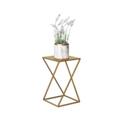Suport pentru flori 40x24 cm, culoare aurie