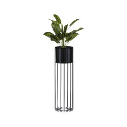 Ghiveci metalic de flori LOFT 70x20 cm negru