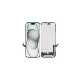 Display ecran cu Touchscreen si Rama pentru Apple Iphone 15, ZY Incell, Negru