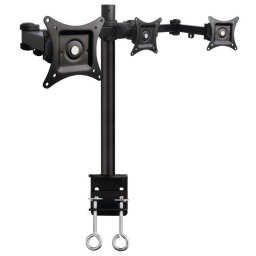 Suport monitor Techly Braț triplu de birou pentru LED/LCD 13''-24'' VESA 3x10 kg reglabil