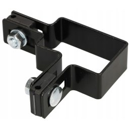 Colier pentru stâlp panou gard 60x40 mm colțar - Culoare negru
