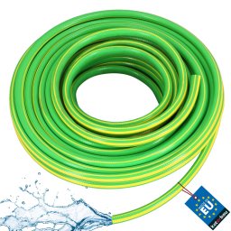 Furtun de grădină 4 straturi verde-galben 1" 20 m