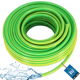 Furtun de grădină 4 straturi verde-galben 1” 30 m