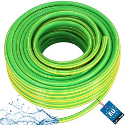 Furtun de grădină 4 straturi verde-galben 1/2" 50 m