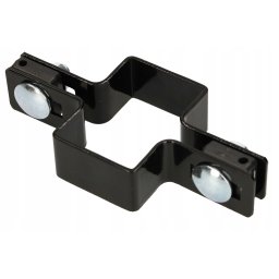 Clema pentru stâlp de gard 60x40mm - Culoare negru