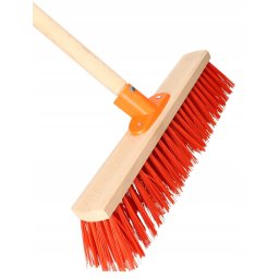 Mătură stradală perie cu coadă – Culoare roșie