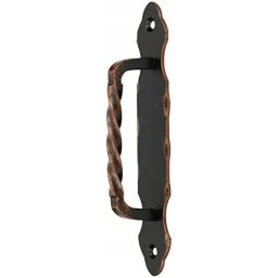Antaba negru forjat negru mâner de ușă retro 190 mm
