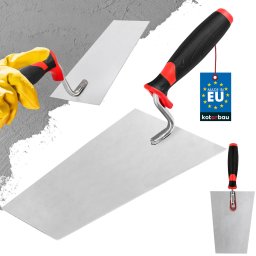 Mistrie pentru zidari trapezoidală oțel inoxidabil mâner din cauciuc 200 mm