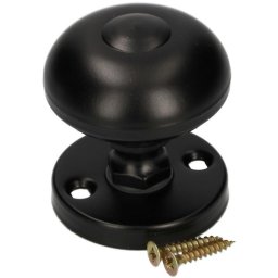 Buton fix pentru a fi înșurubat pe mâner negru