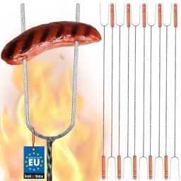 Bonfire furculiță cârnați stick 100 cm set de 10 buc.