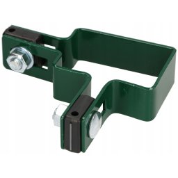 Suport colțar pentru stâlp gard 60x40 mm - Culoare verde