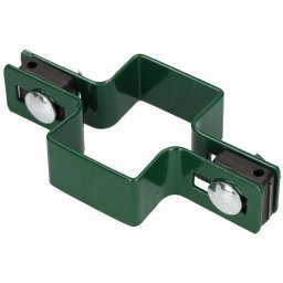 Clema stâlpului panoului de gard 60x40 mm intermediară - Culoare verde
