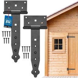 Balama arbour gazebo negru 200 mm set de 2 buc.