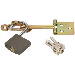 Bolț de blocare cu lacăt pentru uși din sârmă de 80 mm