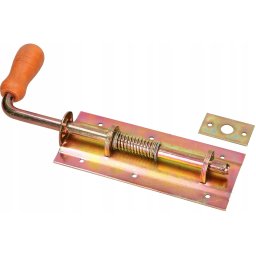 Zăvor 250 mm cu arc pentru poartă ușă - Culoare neagră