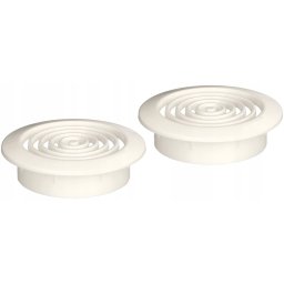 Grila de protecție ventilație rotundă mini fi 45 mm 2 buc - Culoare alb