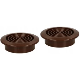 Grila de protecție ventilație rotundă mini fi 45 mm 2 buc - Culoare maro